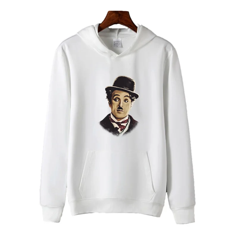 

Весенне-осенняя Спортивная толстовка с принтом Чарли Чаплин премиум-класса, женская спортивная одежда, толстовка, Мужская одежда для мальч...