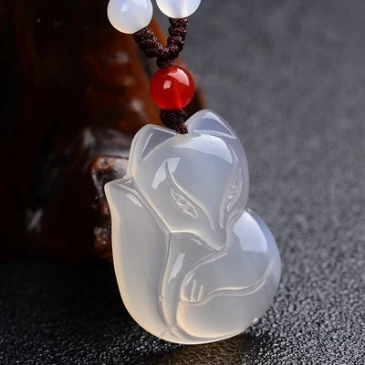 Ожерелье с натуральным кристаллом красного желтого и зеленого агата большая