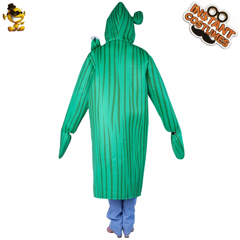 

Adult Unisex Green Cactus Jumpsuit Halloween Cosplay Costumes Fancy Dress Up Carnival Party Clothes for Men and Women
