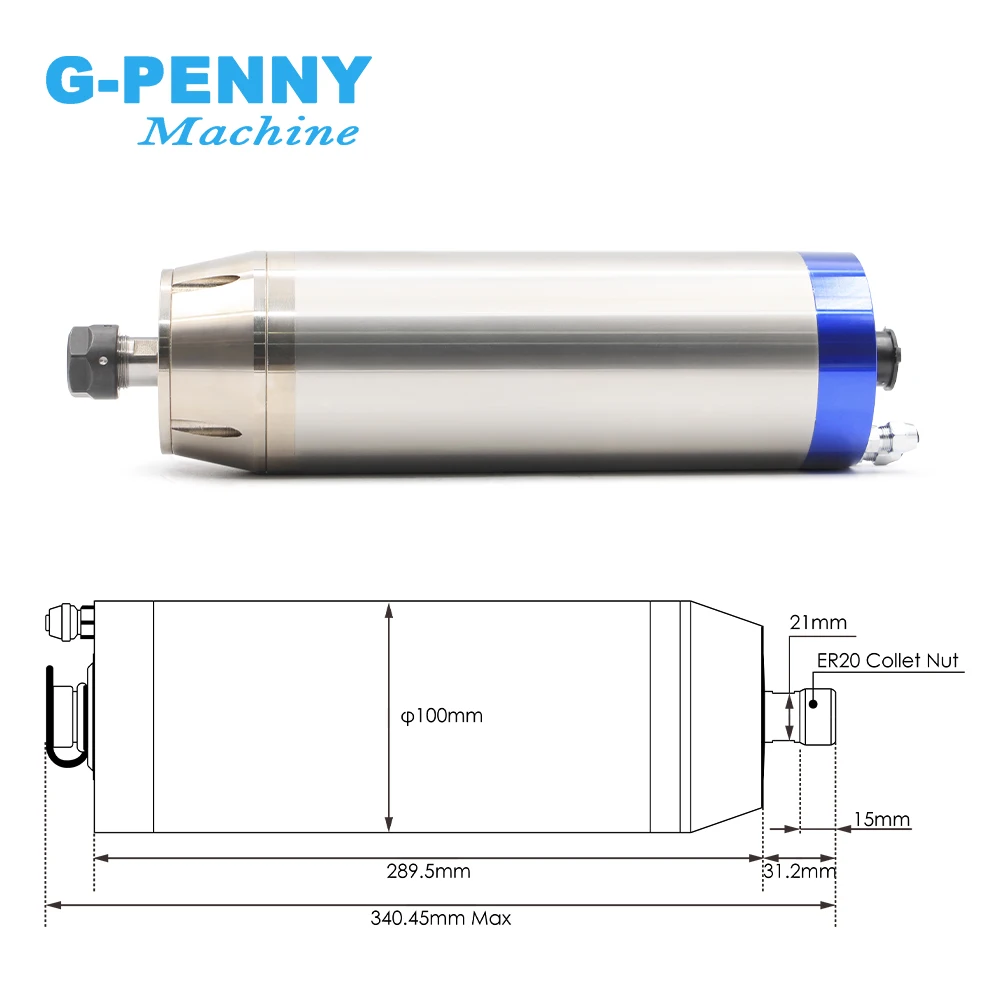 Комплект металлических рабочих шпинделей 3 7 кВт 800 Гц профессиональная