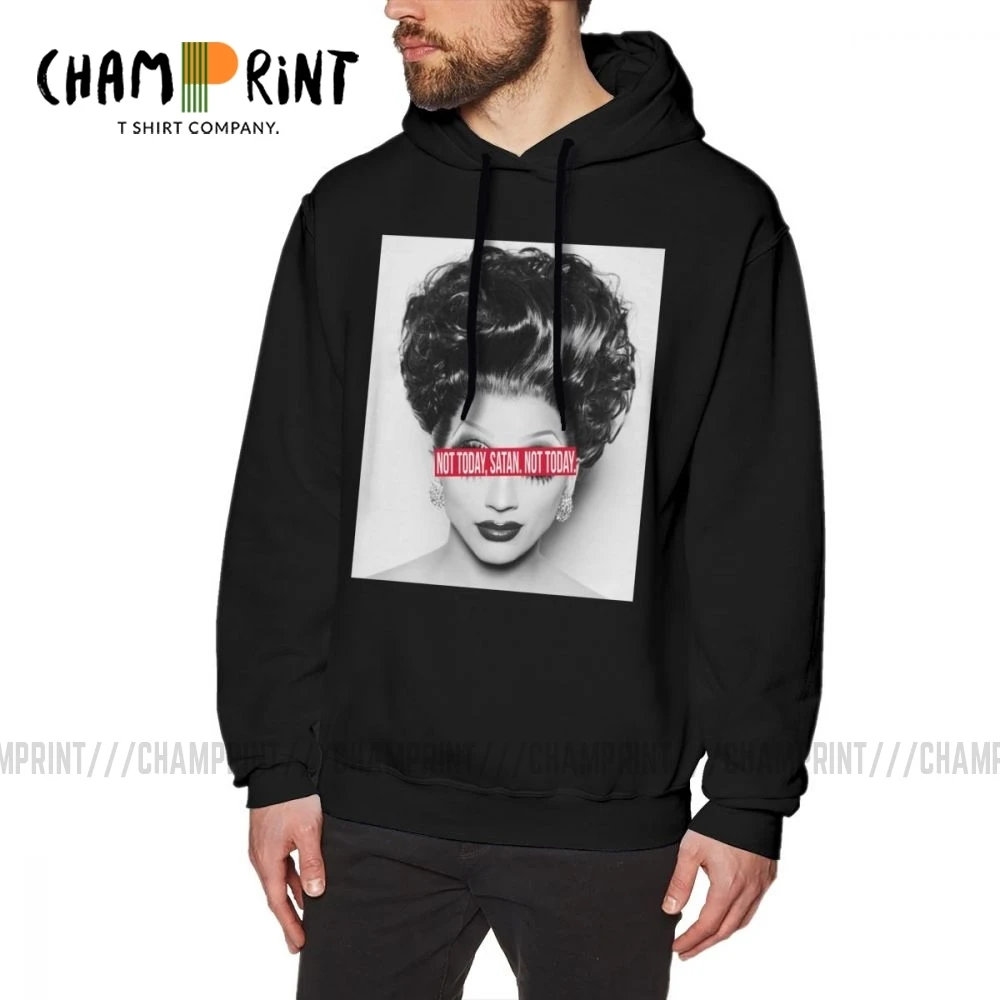 

Man Sweatshirt Not Today Satan Cotton Wholesale Funny Hoodie RuPaul's Drag Race Rupaul RPDR Pullovers