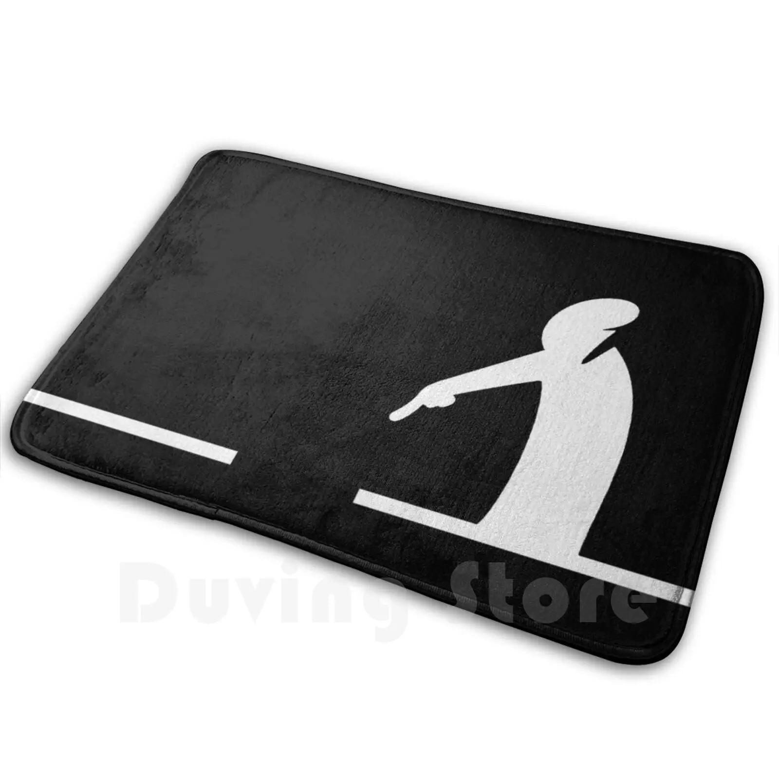 Ковер-коврик мягкий ковер-подушка с изображением линейки мультяшная линия