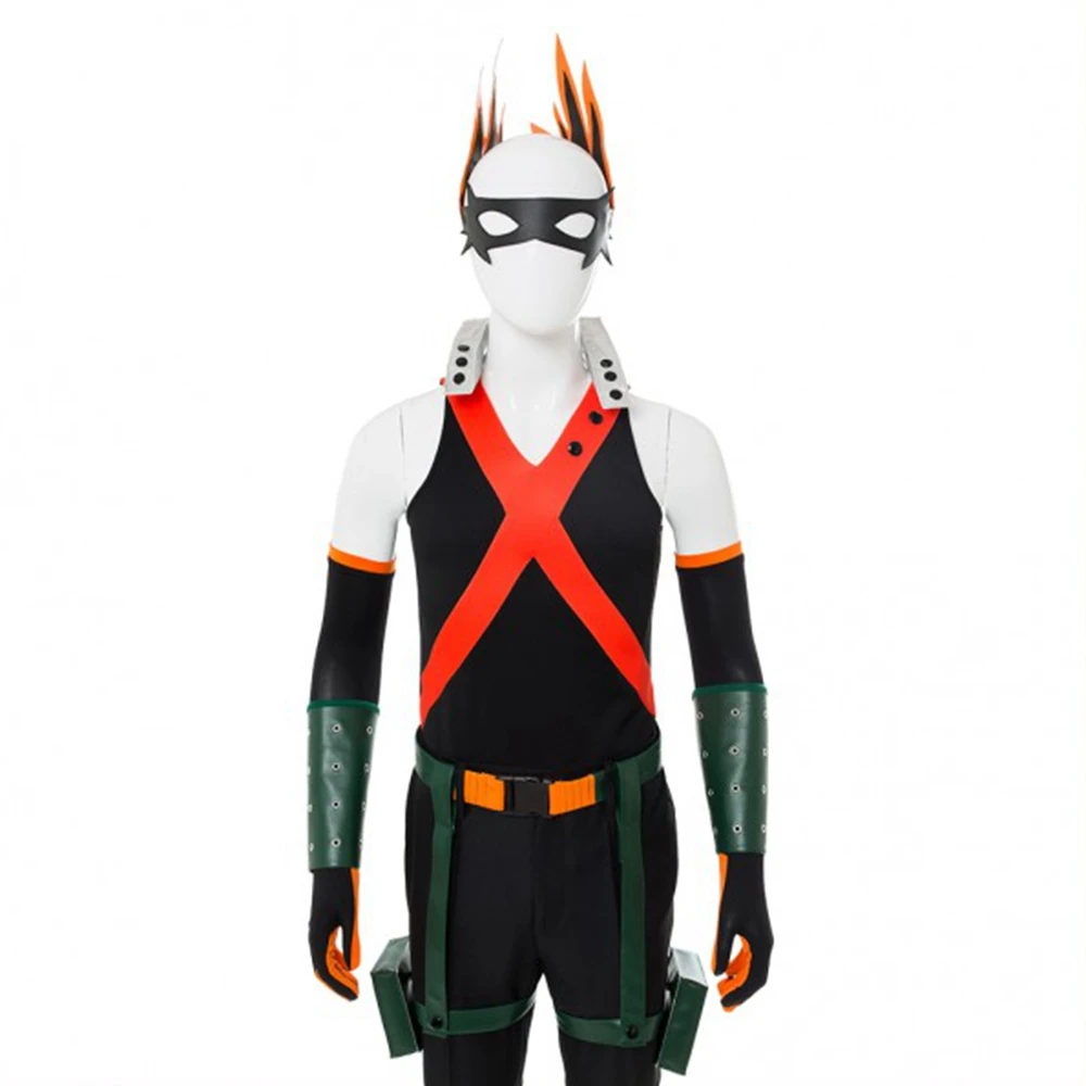 Boku no Hero Academy костюмы мой герой Academy костюм Bakugou костюм кацуки для косплея костюм полный костюм Хэллоуин карнавал