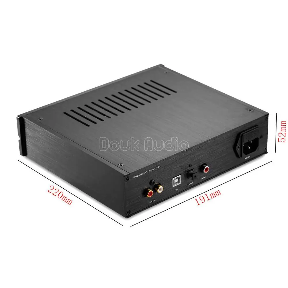 Douk аудио HiFi TDA1543 USB DAC аудио декодер цифровой аналоговый адаптер SA9227 DSD 32 бит/384 K