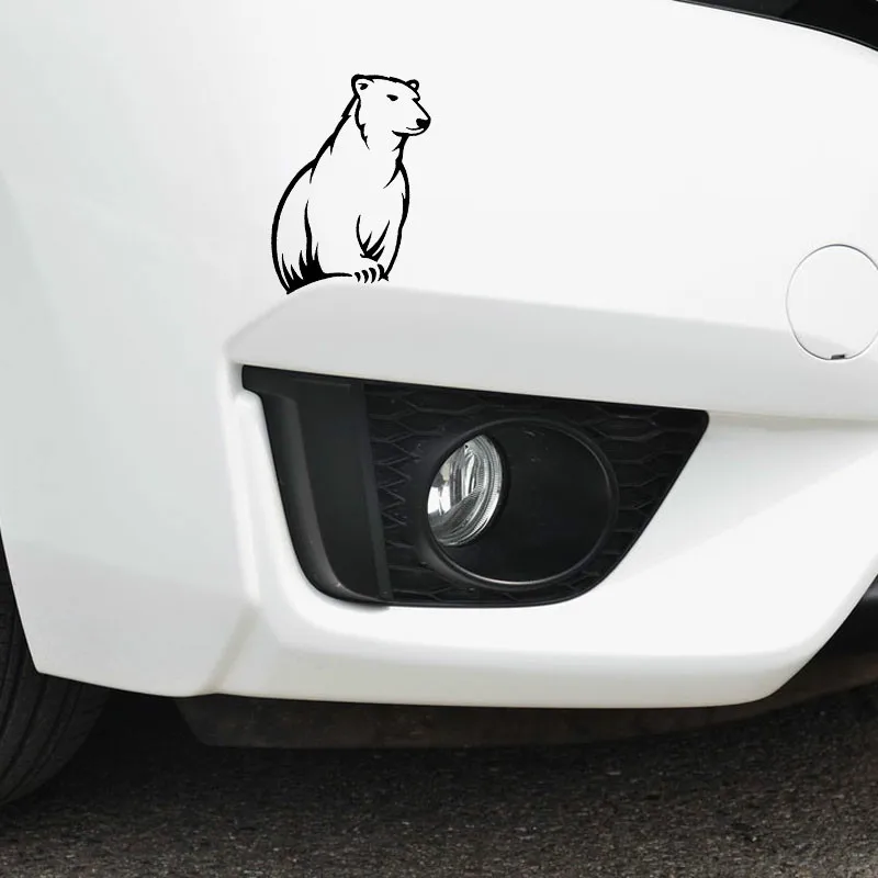 Опасный белый медведь Хищник украшение винил для Авто/бампер/окно виниловая