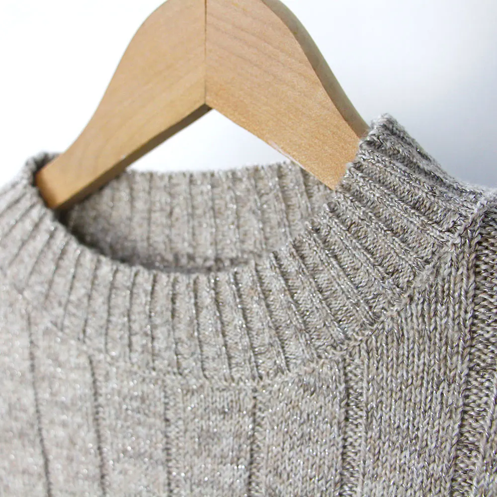 Модные женские свободные корейский стиль милый свитер с длинными рукавами