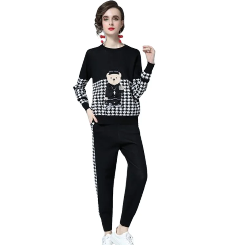 

Evening Prom Party Dresses Tops Shirt + Pants Women's Sets Knitted 2-Piece Pullover Office Lady Spring Summer 2022