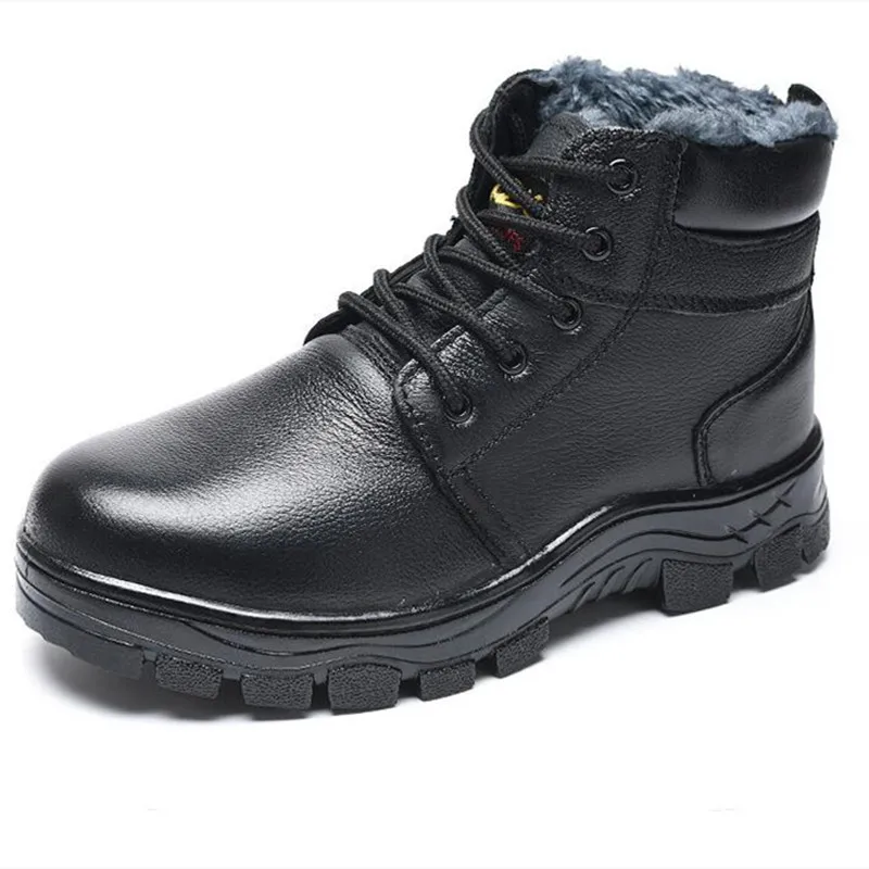 2020 Anti-Skidding Military Shoes Safety Steel Toe Work Boots Men Winter Warm for waterproof | Обувь
