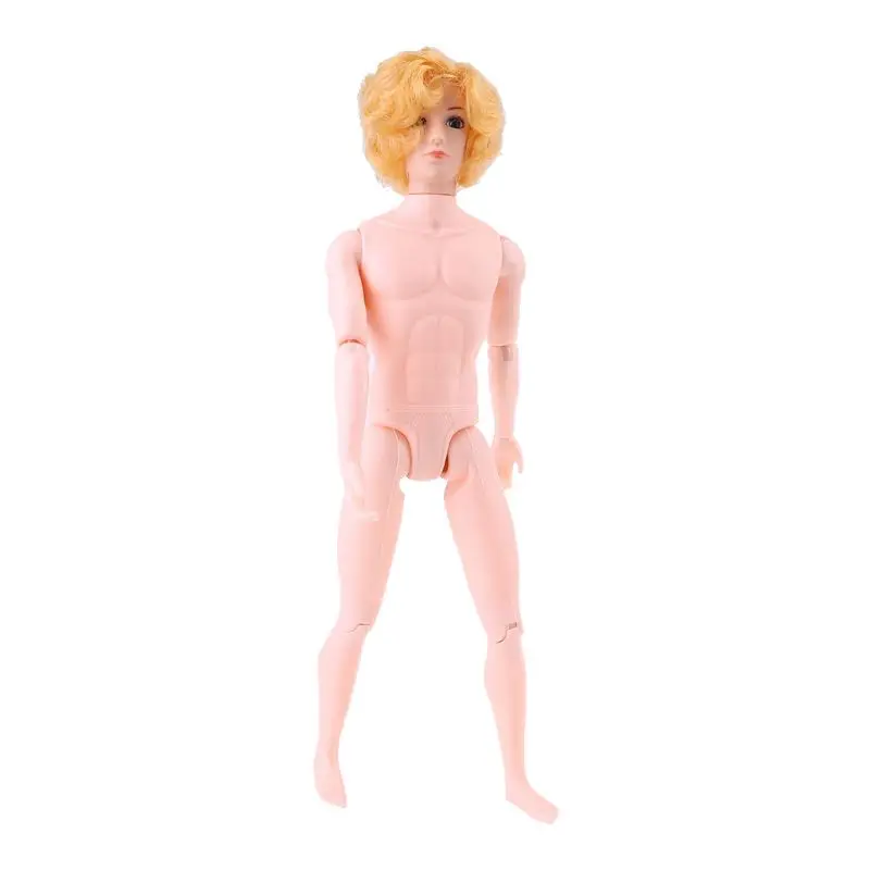 

30cm 12 Moveable Jointed Nude Naked Dolls Doll Body Yellow Hair for Ken Boy Male Man Boyfriend Prince DIY Toys