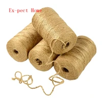 50pcs natural jute twine burlap string florists 100m woven ropes wrapping cords thread diy scrapbooking craft decor