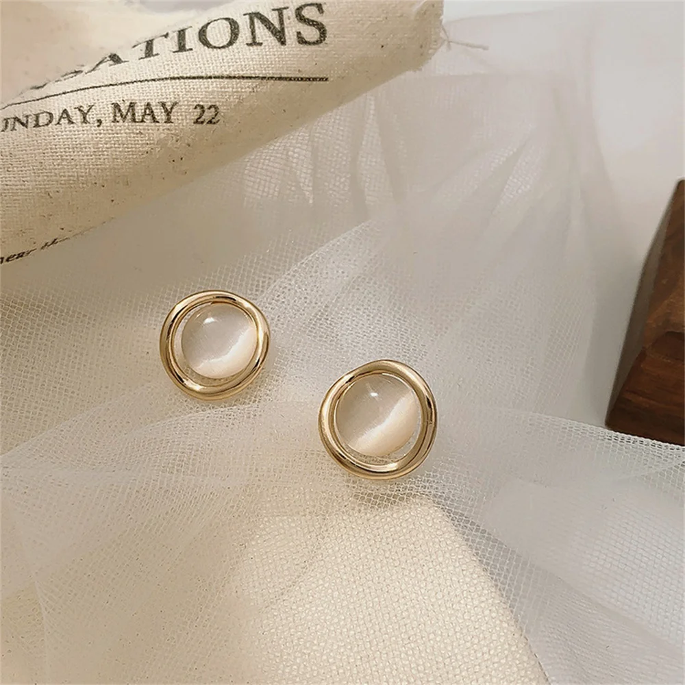 

Ant Angel 925 Silver Women's Earrings 2021 Trend Simple Small Exquisite Romantic Zircon Pearl Gold Electroplating Jewelry