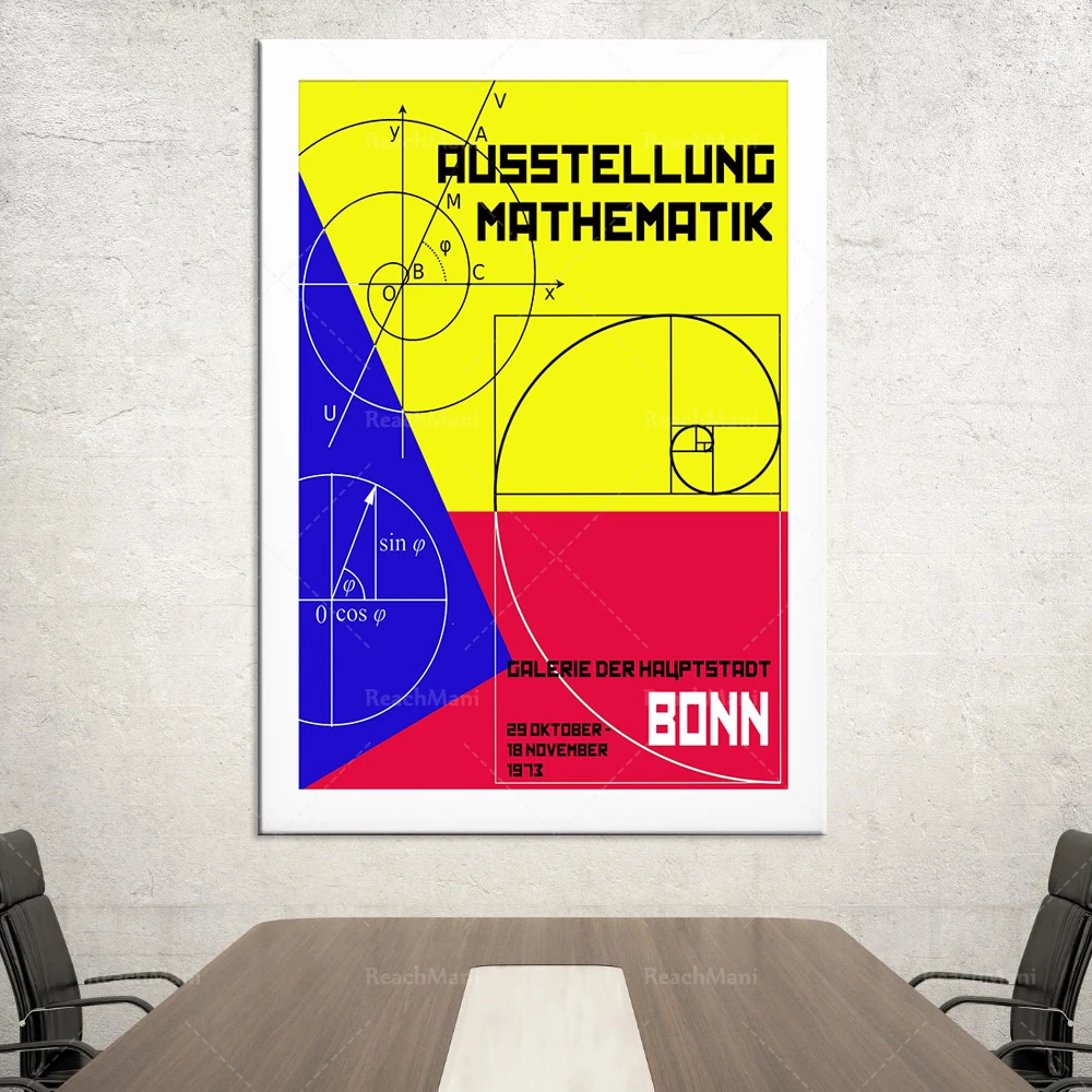 Постер для математической выставки математический декор математическая печать |