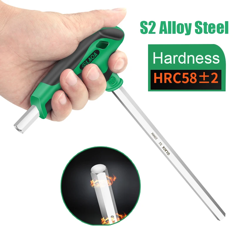 Набор шестигранных гаечных ключей LAOA S2, комплект шестигранных отверток 2/2, 5/3/4/5/6/8/10 мм