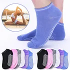 Женские носки для йоги, Нескользящие силиконовые гелевые носки для фитнеса и йоги, дышащие хлопковые эластичные спортивные носки, короткие носки для спортзала и йоги, аксессуары