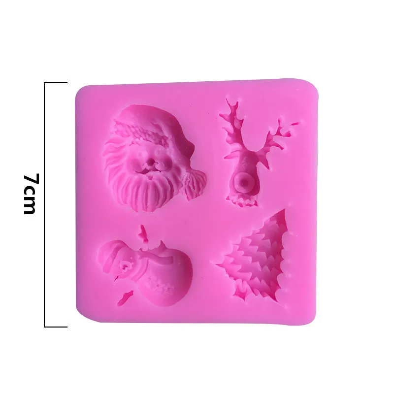 Форма для торта украшения рождественской елки Санты лося снега человека Fondant