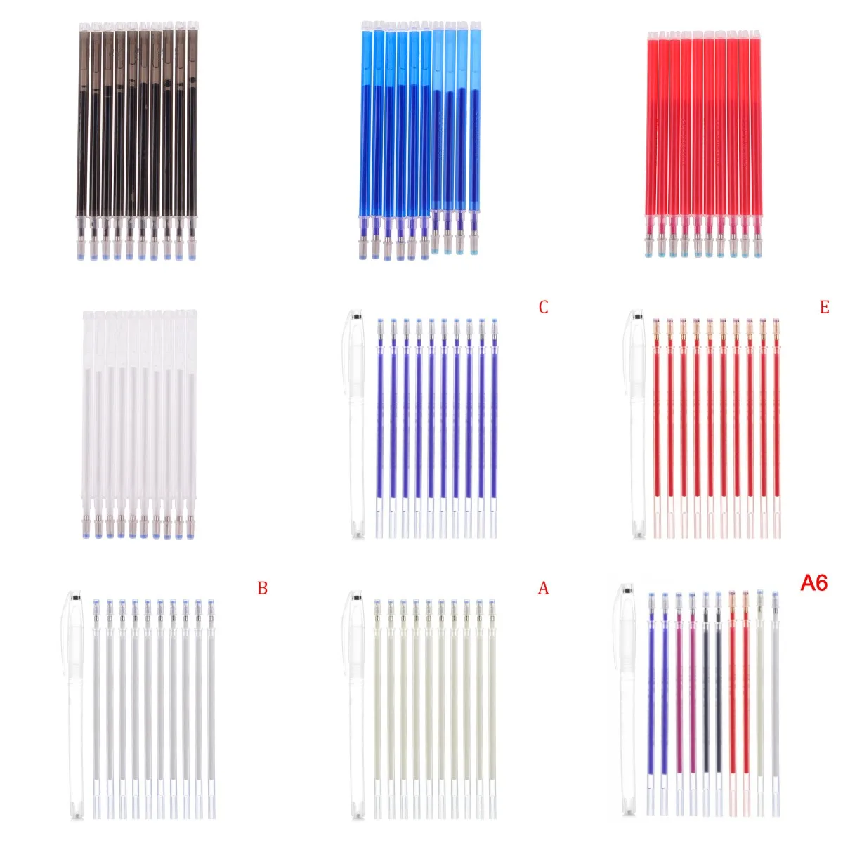 Флуоресцентный карандаш для рисования Исчезающие маркеры полипропиленовые