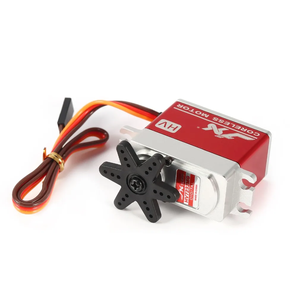 

JX PDI-HV7232MG 31KG 6-8.4V Metal Gear Full CNC Aluminium Shell Digital Coreless Servo for 1/10 1/8 RC Car/HHK Big Airplane