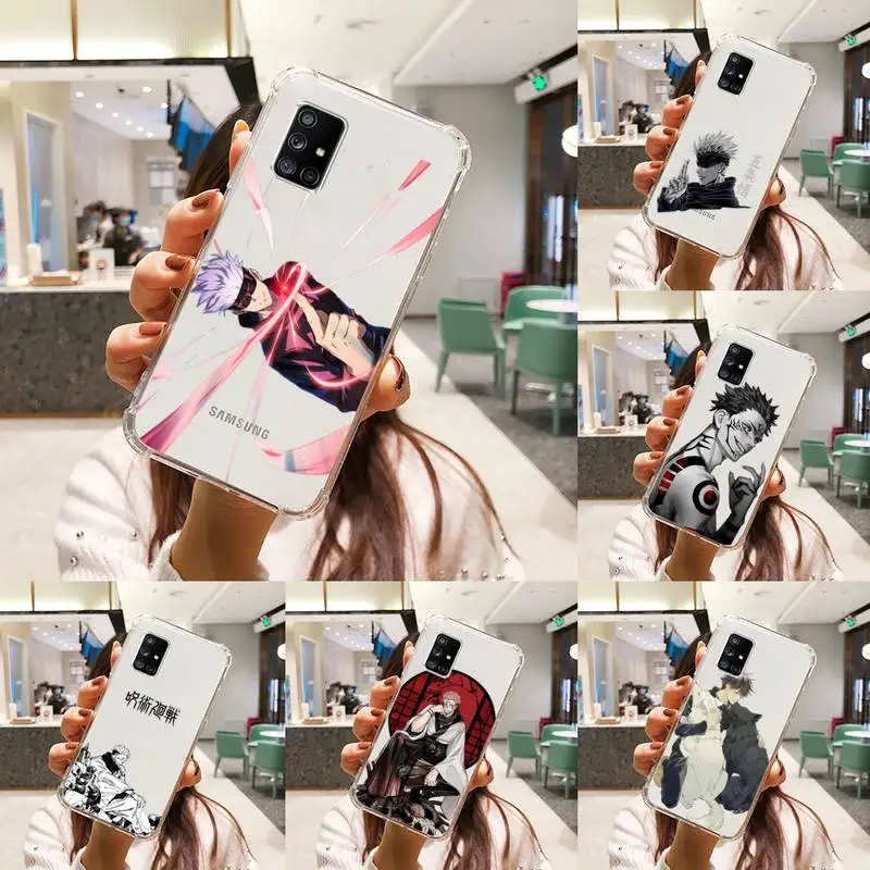 

jujutsu kaisen Phone Case Transparent For Samsung A51 A50 A71 A70 A81 M60S Note S21 S 20 10 9 8 11 E Plus Ultra