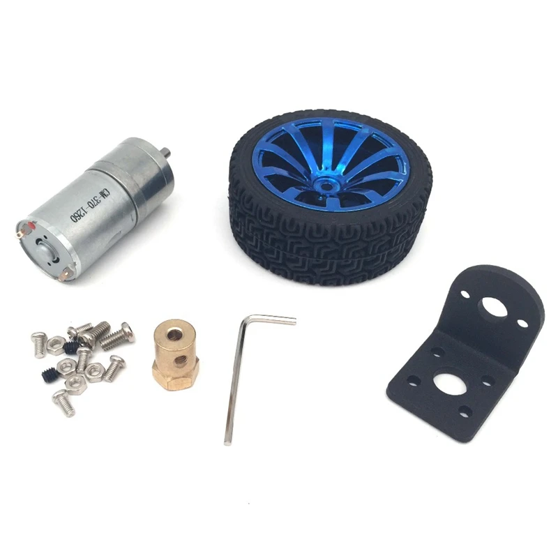 12 В постоянного тока кодировщик Шестерня двигателя 4 мм вал с креплением колесо 65