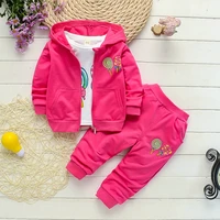 baby girls clothing set spring autumn casual long sleeved t shirtdenim overalls jeans pants kids girls clothes