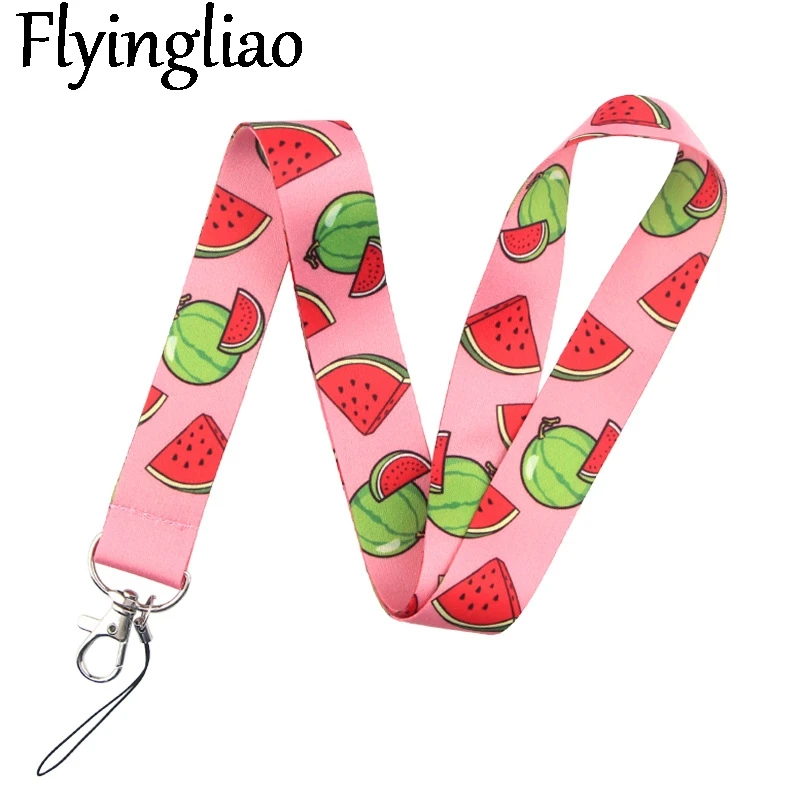 Забавный шнурок с фруктами для ключей крутой шейный телефона камеры значок со