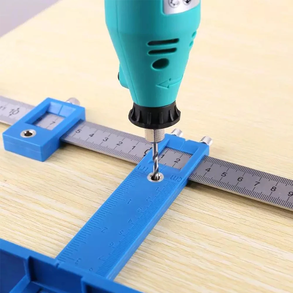 

Detachable Hole Punch Jig Tool Center Drill Bit Guide Set Sleeve Cabinet Hardware Locator Wood Drilling Woodworking Tool