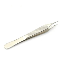 adson forcep stainless steel plastic surgery tweezers 12 cm tissue forceps medical dressing forceps width 0 8 mm without hook