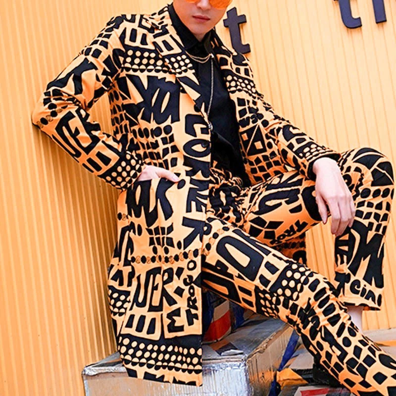 Мужской облегающий блейзер желтый костюм куртка для ночного клуба сценический