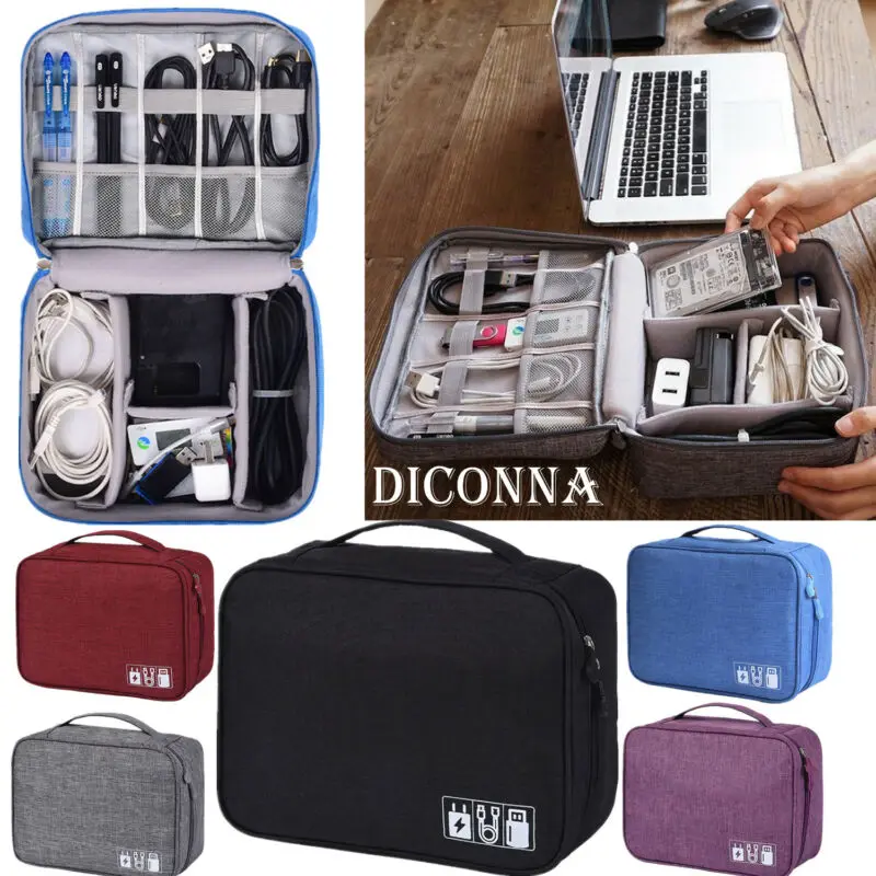 Водонепроницаемые дорожные сумки для хранения аксессуары электроники вставка USB