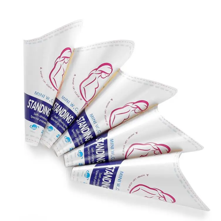 10 шт./пакет одноразовый Бумажный писсуар Женский унитаз портативный открытый