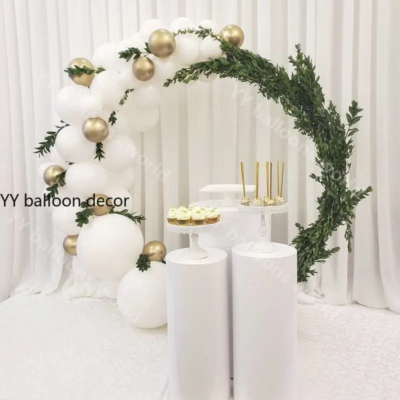 Комплект из 54 предметов белое золото хромированная АРКА свадебный душ для дня