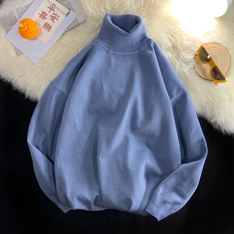 

New Couple Turtleneck Sweater Fall/winter Pullover Men and Women Casual Solid Color Sweater Woman Sweaters