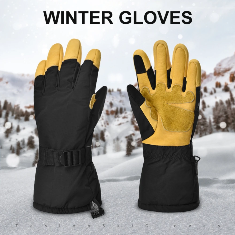 

Winter Skiing Gloves Bicycle Warm Gloves Waterproof Outdoor Bike Cycling Motorcycle Riding Gloves Sports Anti-Skid Mittens
