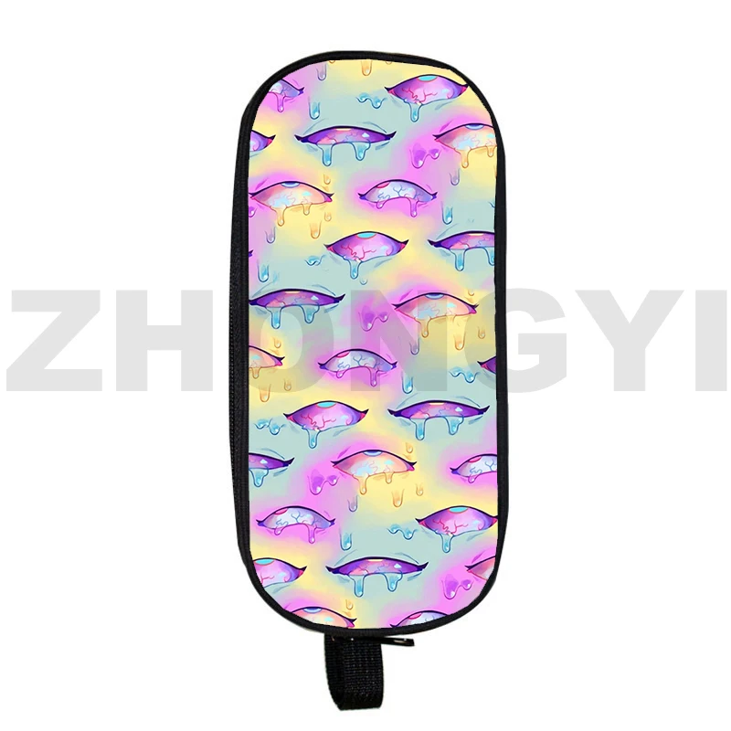 

New 3D Anime Ahegao Pencil Case Hentai Senpai Kids Teens Pencil Bags Women Fashion Kawaii Canvas Cosmetic Makeup Lipstick Purse