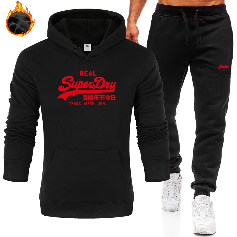

Hoodie Sportswear Men's Sports Pants Two-Piece Fitness Jogging Clothes Casual Training Clothes Men's Printing Suit