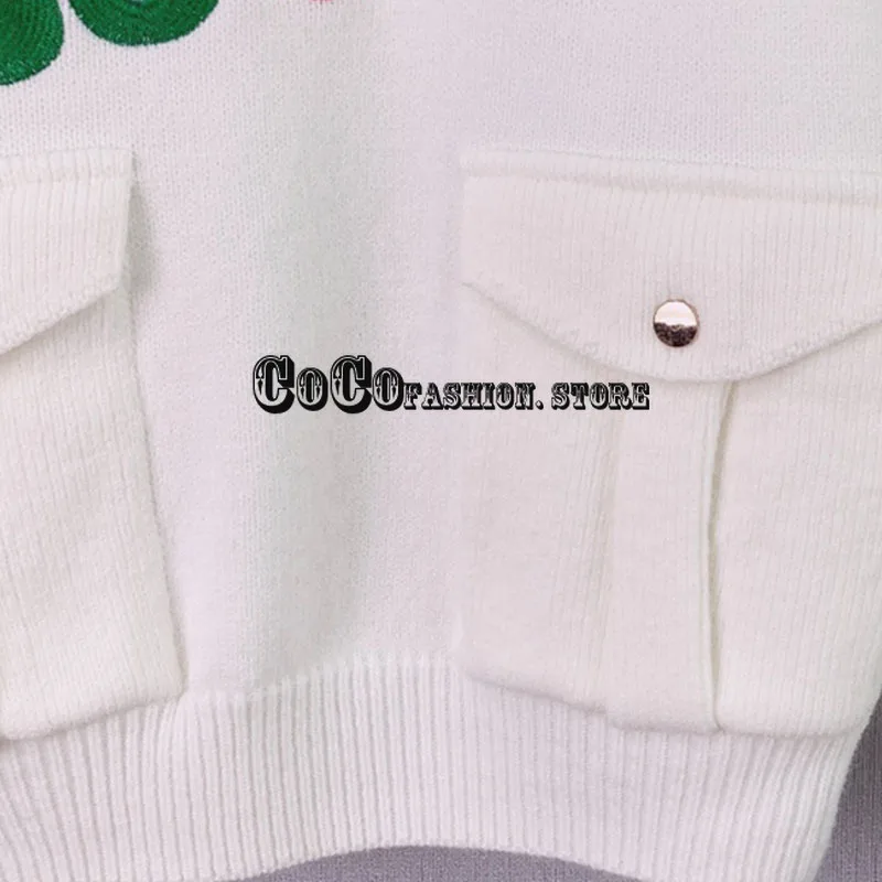 

Luxury design 2021 fashion branded pullover autumn high quality long sleeve Letter embroidery wool sweater women classic clothes