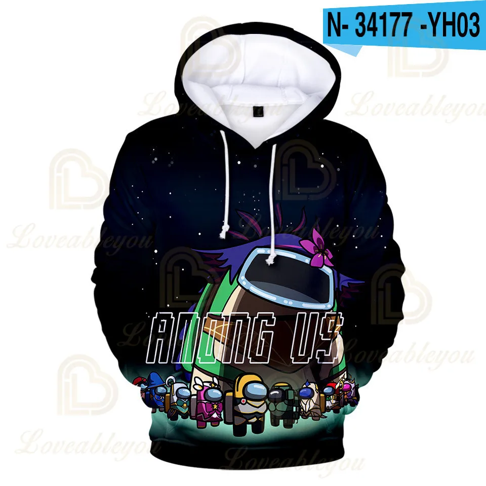 Худи свободного кроя из Для мужчин печати Impostor члены экипажа кофты с длинными