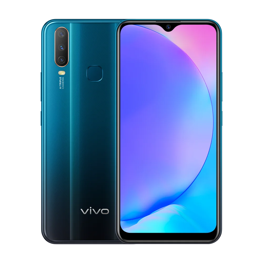 Смартфон Vivo Y17 глобальная версия 4G LTE MTK6765 Android 9 0 6 35 дюйма 1544X720 4 Гб ОЗУ 128 ПЗУ 20 МП NFC