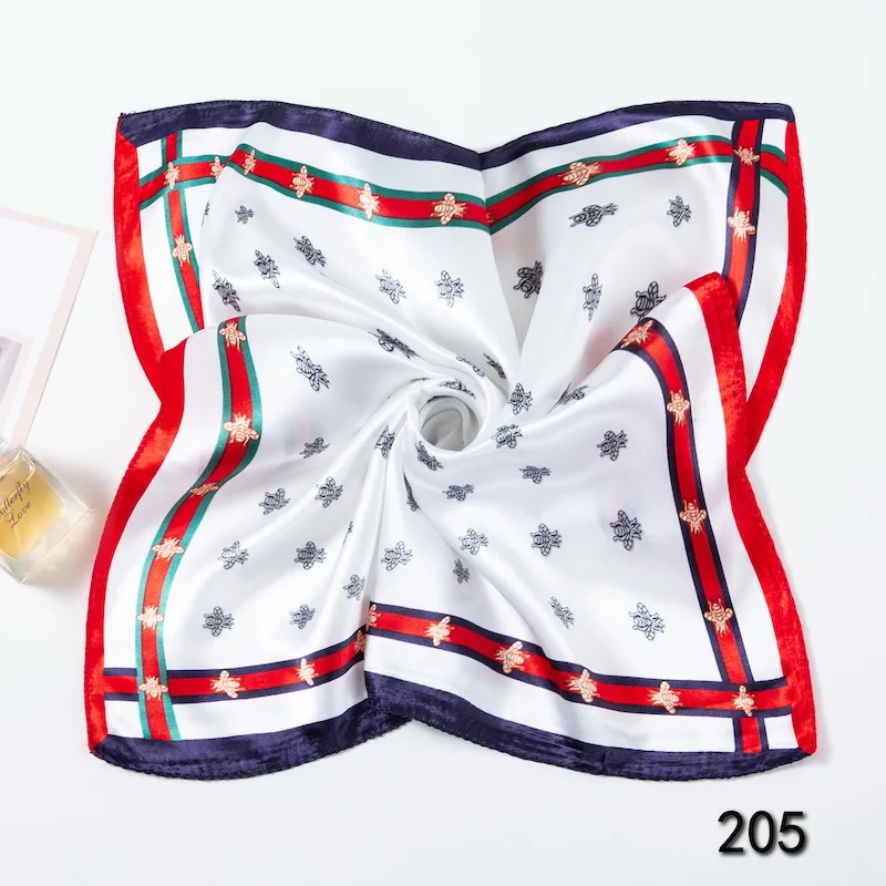 Новое поступление цветочный и животный принт искусственный Шелковый платок