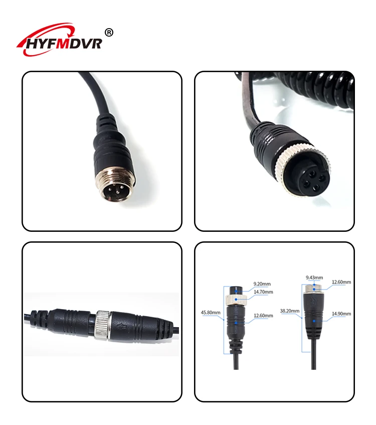 HYFMDVR 4P авиационная головка Пылезащитная Защита от солнца и дождя высокое качество чистая медная Камера Удлинитель кабель