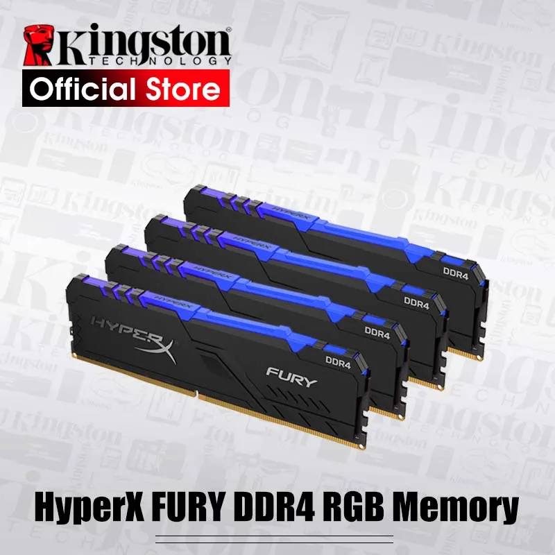 Kingston HyperX FURY DDR4 RGB память 2666 МГц 3200 МГц DDR4 CL15 DIMM XMP 8 Гб 16 Гб Memoria Ram ddr4 для настольной памяти Rams