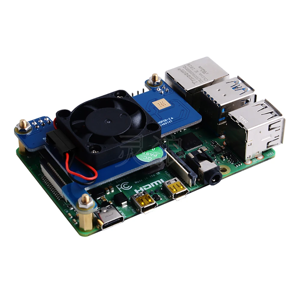

RELKA R258 Raspberry Pi 4 Model B Fan Expansion Board Power-Over-Ethernet Supper Heatsink PoE HAT Buillt-in Cooling Fan
