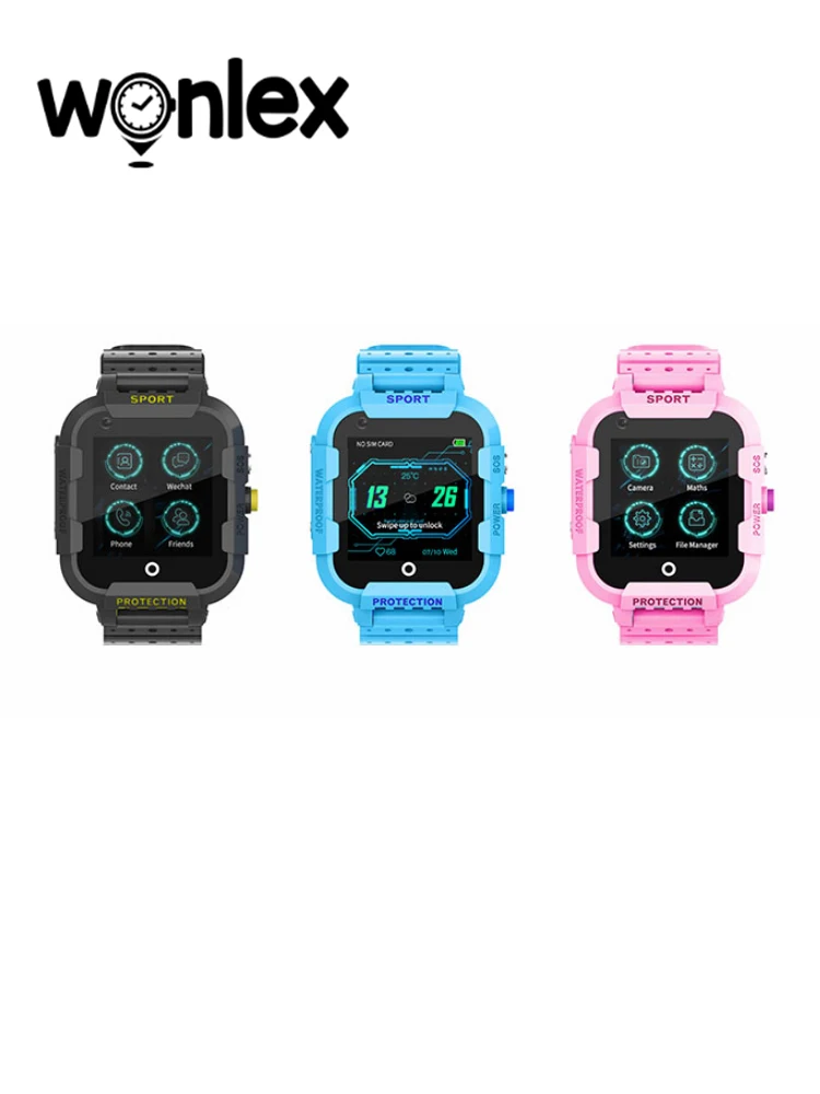 Wonlex новая модель KT12 Android GPS/WIFI SOS водонепроницаемые IP67 Смарт часы для плавания с