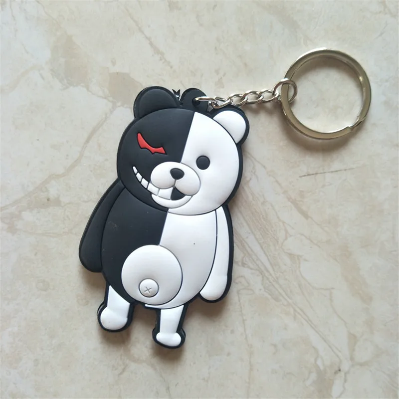 Danganronpa Keychain Monokuma Double Sided Acrylic Collection Model Anime Figures Model Keyrings Cute Trinket Cosplay Props