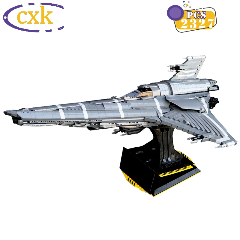 

New Space Wars Battlestar Colonial Viper MK Space Shuttle Blocks MOC-9424 High-Tech Military Fighter Figure Bricks Children Gift