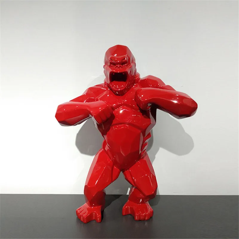 Большая обезьянка король конг украшение гостиной Горилла скульптура