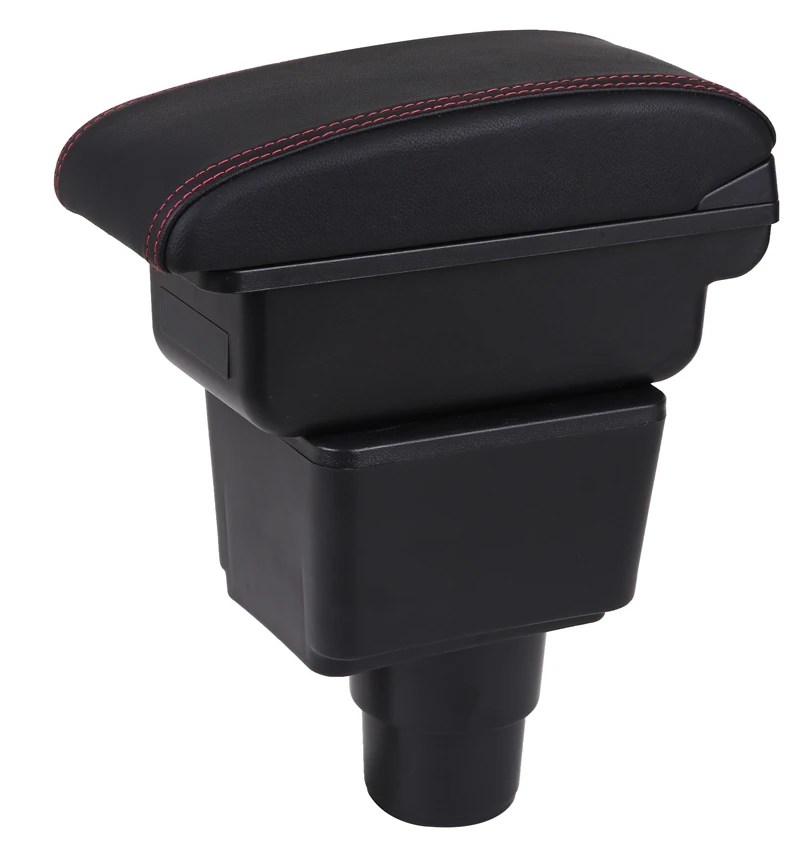 no usb-Red line Для Ford ECOSPORT подлокотник коробка ecosport автомобильные аксессуары заряжаемый удар-бесплатно USB до и после - Название цвета: no usb-Red line