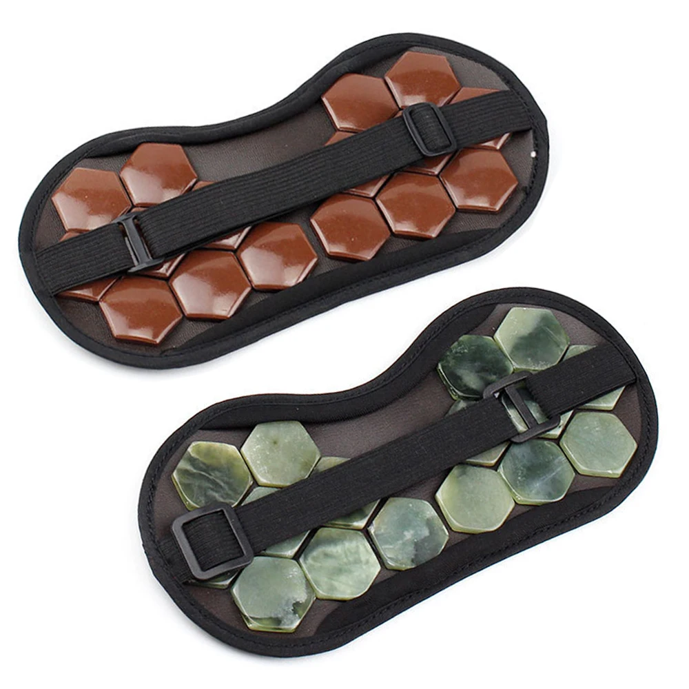 Натуральный турмалиновый массажер для глаз терапевтический Нефритовый камень