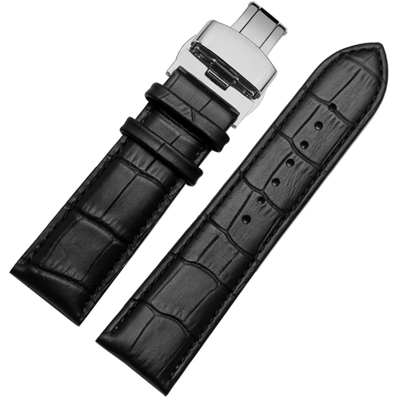 22mm 23mm 24mm 26mm 28mm big width Black brown Mens Alligator Genuine Leather Watch Strap Band bracelets free shipping (art.: 3920b7031373e) - 3920b7031373e