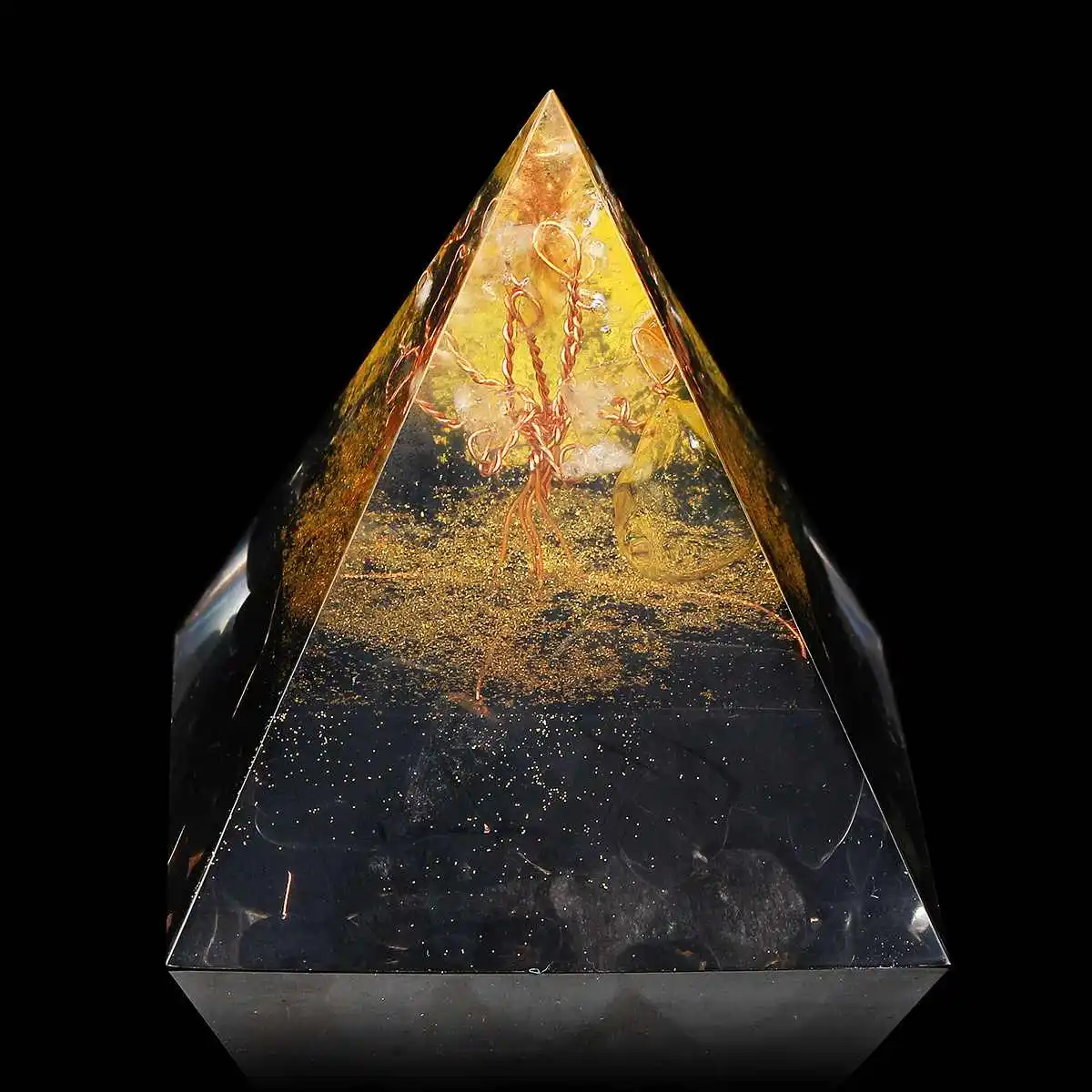Фото Реалистичная пирамида органита 6 см|Камни| - купить